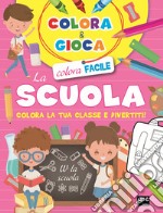 Colora e gioca la scuola. Colora la tua classe e divertiti. Ediz. a colori libro