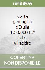Carta geologica d'Italia 1:50.000 F.° 547. Villacidro libro