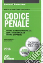 Codice penale. Concorso in magistratura 2016 libro