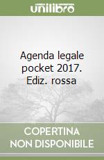 Agenda legale pocket 2017. Ediz. rossa libro