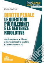 Diritto penale. Le questioni più rilevanti e le sentenze risolutive