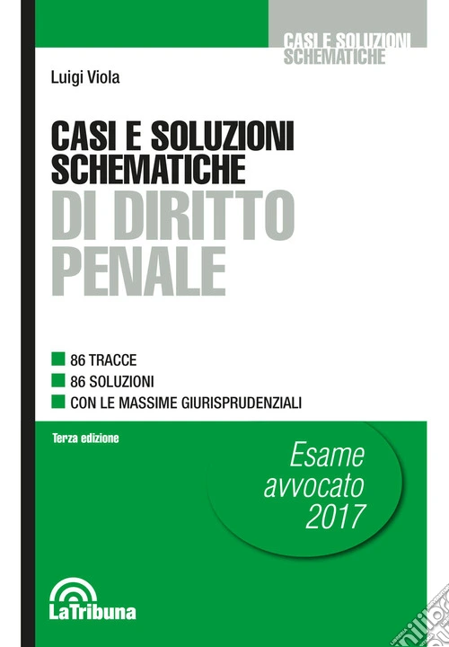 Casi e soluzioni schematiche di diritto penale
