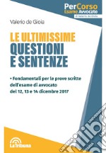 Le ultimissime questioni e sentenze libro