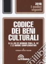 Codice dei beni culturali. Il D.L.vo 22 gennaio 2004, n. 42 e le norme complementari libro