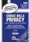 Codice della privacy. Tutela e sicurezza dei dati personali libro di Tosi E. (cur.)