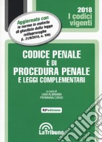 Codice penale e di procedura penale e leggi complementari. Con Agenda legale penale 2019. Ediz. blu libro