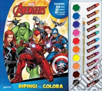 Avengers. Dipingi & colora. Con 12 pastelli a cera e 10 acquerelli libro