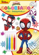 Spidey. Coloriamo con i pennarelli. Super album. Ediz. a colori. Con 4 pennarelli libro