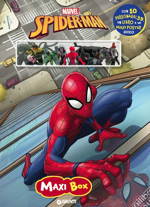 Spiderman. Maxi box. Ediz. a colori. Con 10 figurine 3D di plastica. Con tappetino di gioco