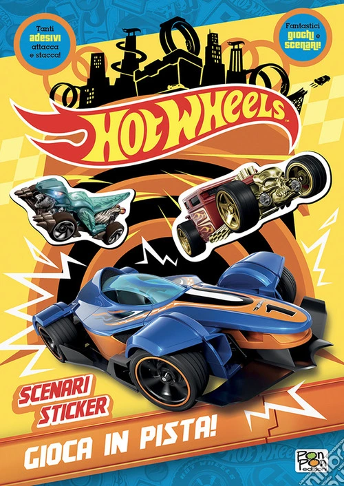 Gioca in pista! Hot Wheels. Scenari sticker. Ediz. a colori