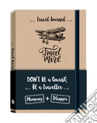 Travel more. Travel journal. Notebook libro