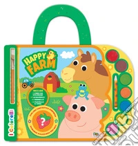 Happy farm. Valigetta con acquerelli. I colorelli. Ediz. a colori. Ediz. a spirale. Con acquerelli libro