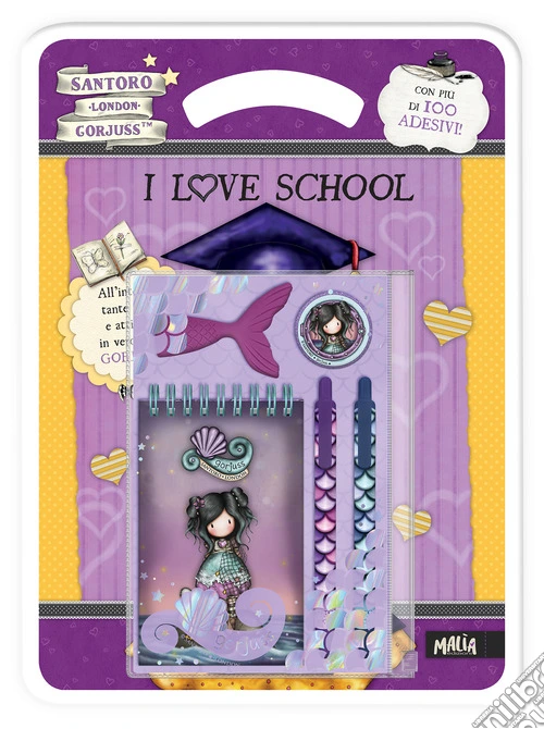 I love school. Gorjuss. Con adesivi. Ediz. a colori. Con stationery set