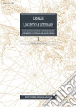 L'analisi linguistica e letteraria (2016). Vol. 1 libro