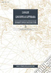 L'analisi linguistica e letteraria (2019). Vol. 3 libro