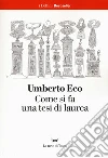 Come si fa una tesi di laurea libro