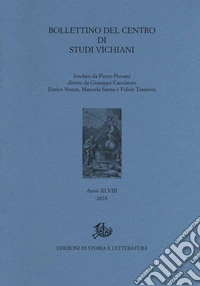 Bollettino del Centro di studi vichiani. Vol. 48 libro
