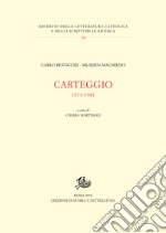 Carteggio 1973-1983 libro