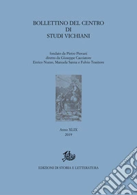 Bollettino del Centro di studi vichiani. Vol. 49 libro