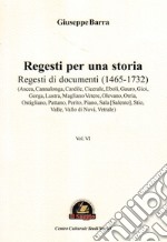 Regesti per una storia. Vol. 6: Regesti di documenti (1465-1732) libro