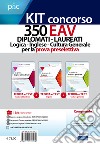 Concorso 350 EAV diplomati-laureati. Logica, inglese, cultura generale per la prova preselettiva. Kit concorso. Con software di simulazione libro