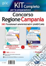 Concorso Regione Campania. Kit completo 380 funzionari amministrativi. Con software di simulazione libro