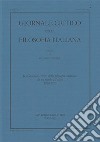 Giornale critico della filosofia italiana (1920-2020) libro