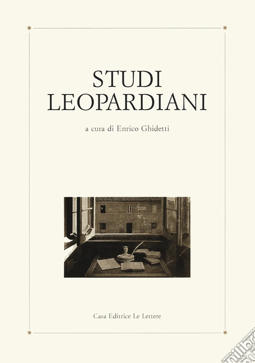 Studi leopardiani. Numero speciale in memoria di W. Binni