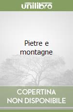 Pietre e montagne libro