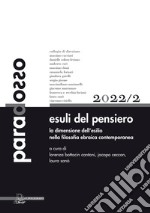 Paradosso. Rivista di filosofia (2022). Vol. 2: Esuli del pensiero. La dimensione dell'esilio nella filosofia ebraica contemporanea