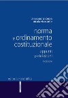 Norma e ordinamento costituzionale. Appunti per le lezioni libro