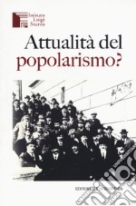 Attualità del popolarismo? libro