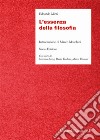 L'essenza della filosofia libro