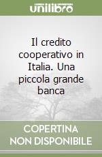 Il credito cooperativo in Italia. Una piccola grande banca libro