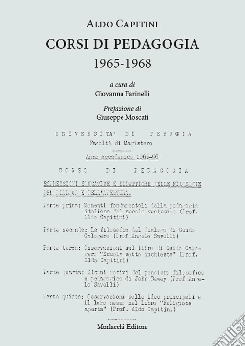 Corsi di pedagogia 1965-1968