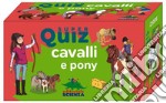 Super quiz: cavalli e pony. Ediz. a colori. Con 100 schede libro