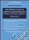 Dal diritto civile al diritto amministrativo. Manuale per i concorsi in magistratura libro