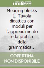 Meaning blocks 1. Tavola didattica con moduli per l'apprendimento e la pratica della grammatica cinese di base. Con tavole di moduli in legno