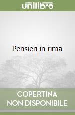 Pensieri in rima libro