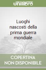 Luoghi nascosti della prima guerra mondiale libro