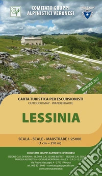 Lessinia. Carta turistica per escursionisti 1:25.000. Outdoor map - wanderkarte libro