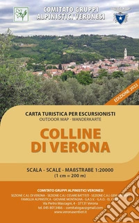 Colline di Verona. Carta turistica per escursionisti 1:200.000. Outdoor map wanderkarte libro
