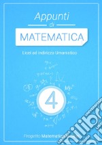 APPUNTI DI MATEMATICA 4 libro