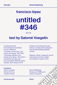 untitled #346. Con CD-Audio