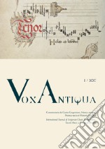 Vox antiqua. Commentaria de cantu gregoriano, musica antiqua, musica sacra et historia liturgica (2017). Ediz. multilingue. Vol. 1 libro