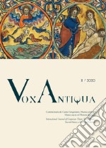 Vox antiqua. Commentaria de cantu gregoriano, musica antiqua, musica sacra et historia liturgica (2020). Vol. 2 libro