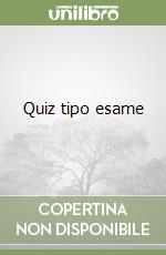 Quiz tipo esame libro