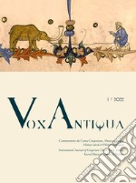 Vox antiqua. Commentaria de cantu gregoriano, musica antiqua, musica sacra et historia liturgica (2022). Vol. 20