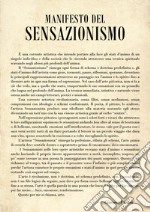 Manifesto del Sensazionismo libro