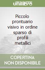 Piccolo prontuario visivo in ordine sparso di profili metallici